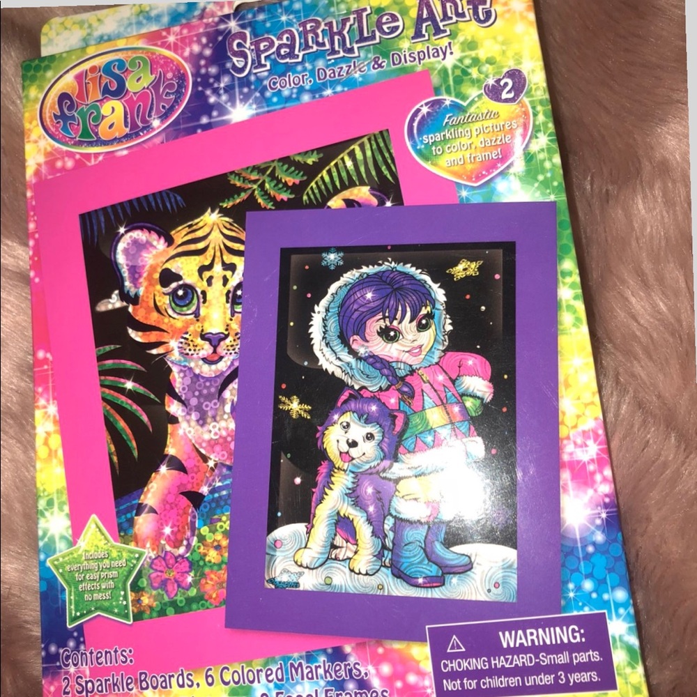 Lisa frank sparkle art
